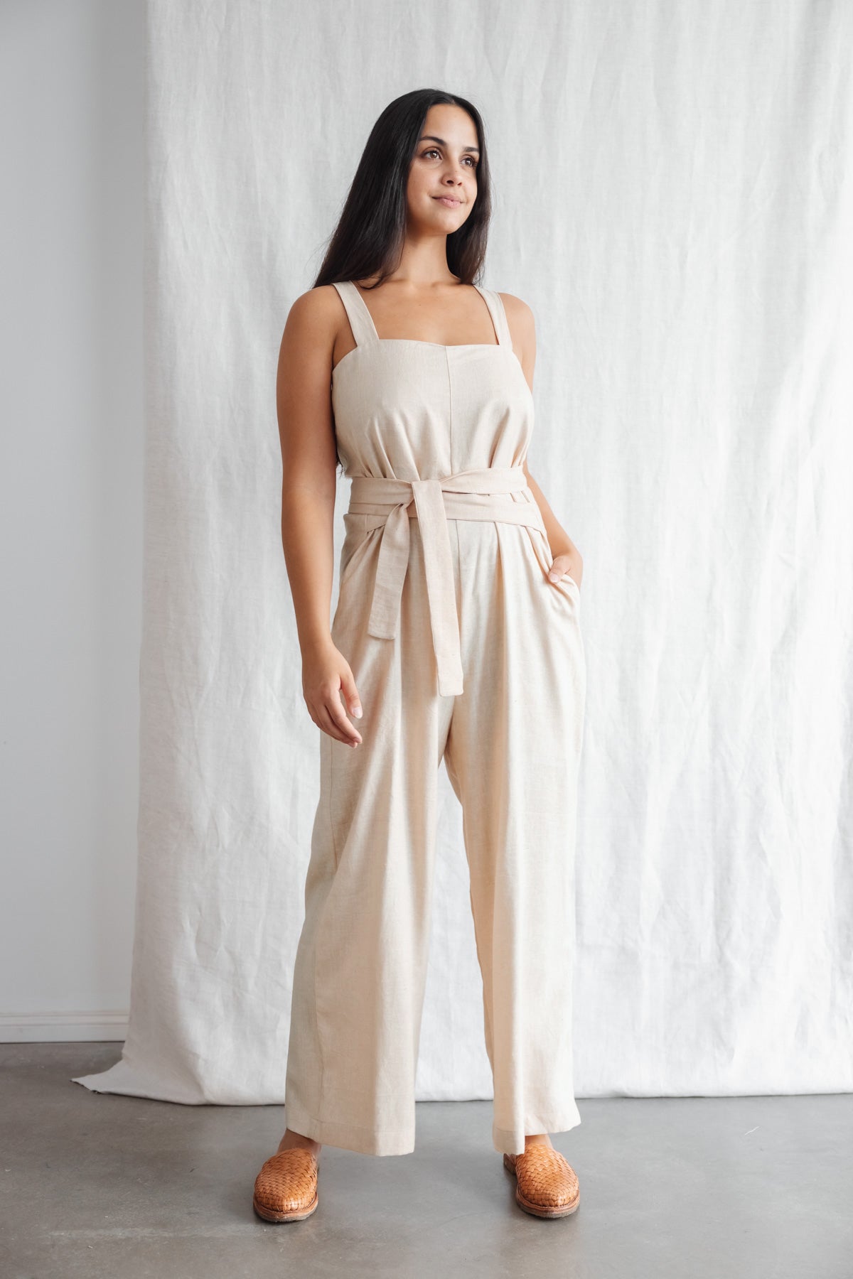 Hanf/Tencel Jumpsuit Suvan Sand