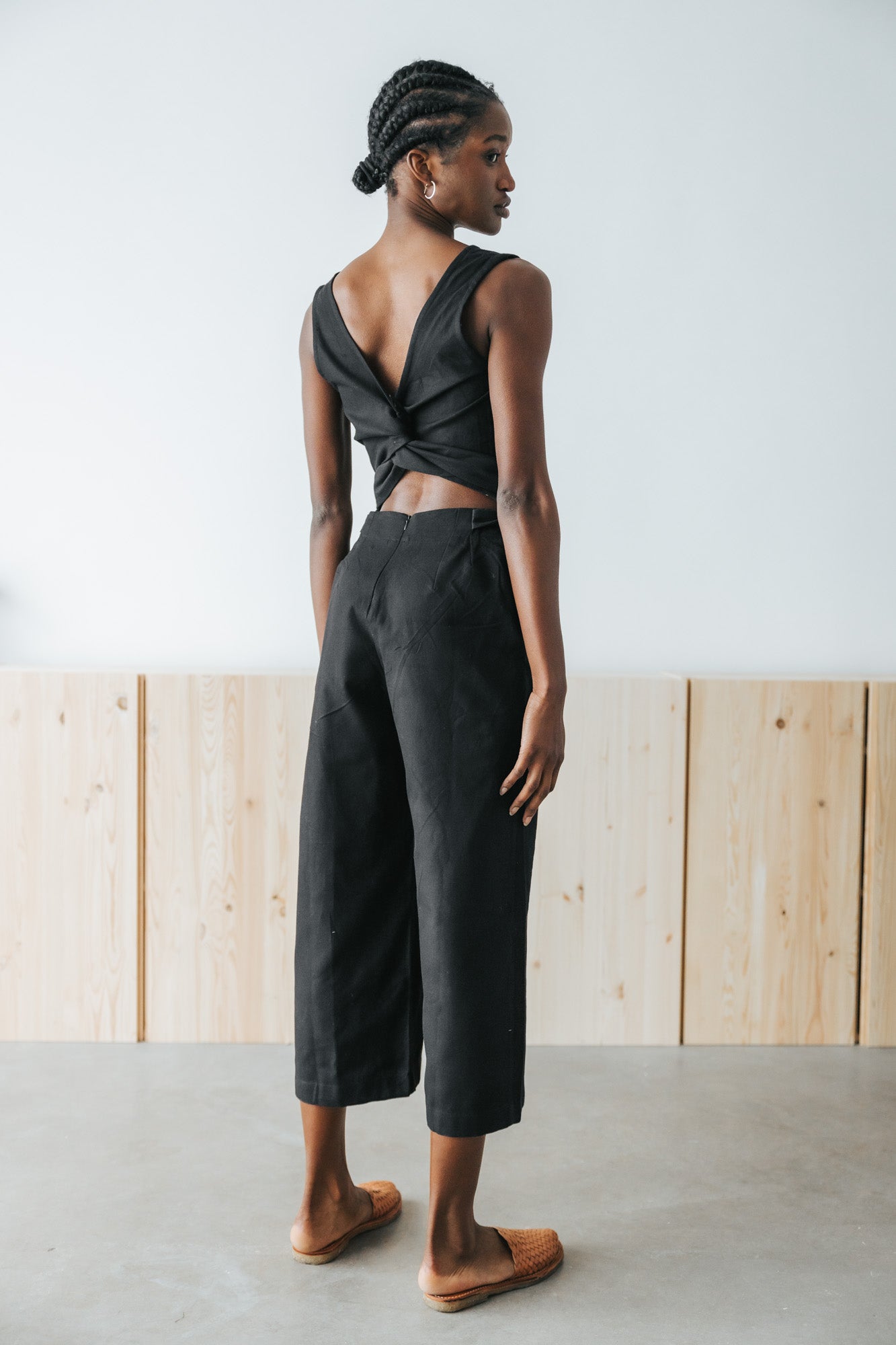 Hanf/Tencel Jumpsuit Anusha Schwarz