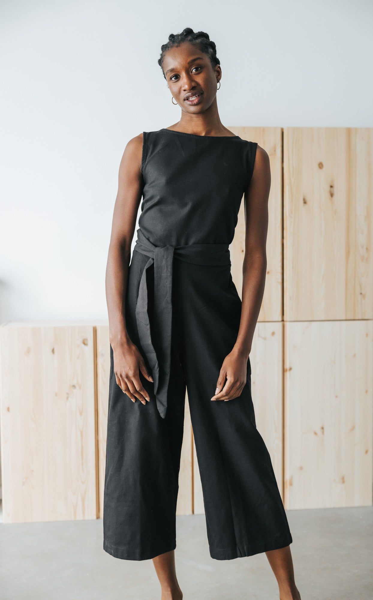 Hanf/Tencel Jumpsuit Anusha Schwarz