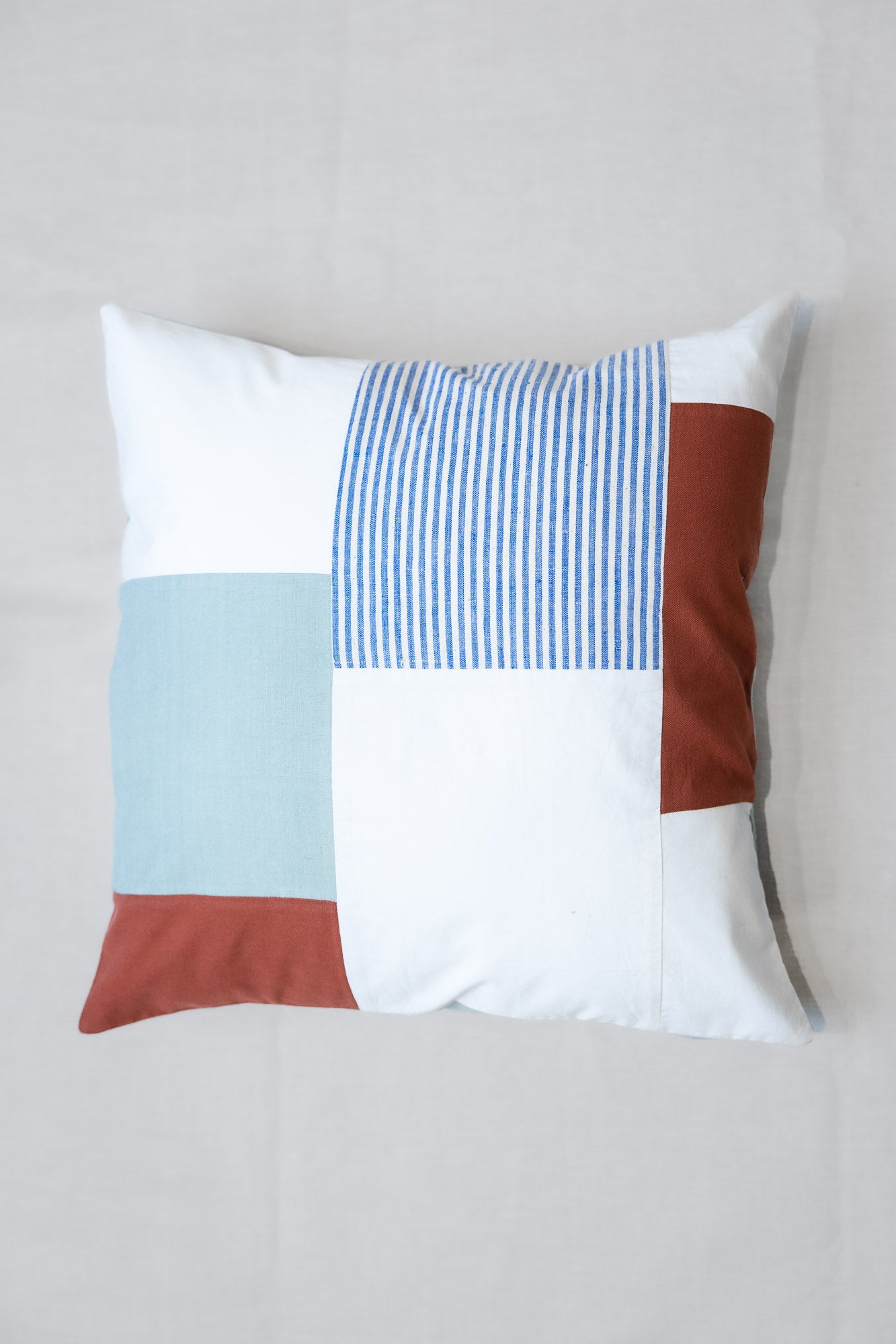 Patchwork cushion cover Taakiya Mint