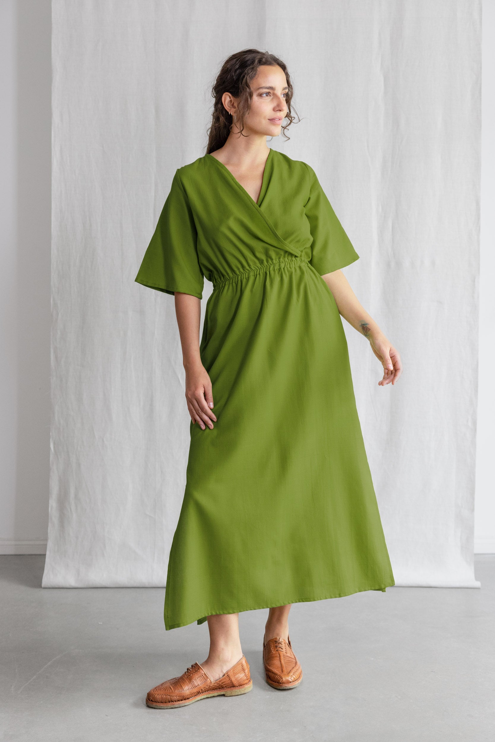 Organic cotton dress Vasi Basil