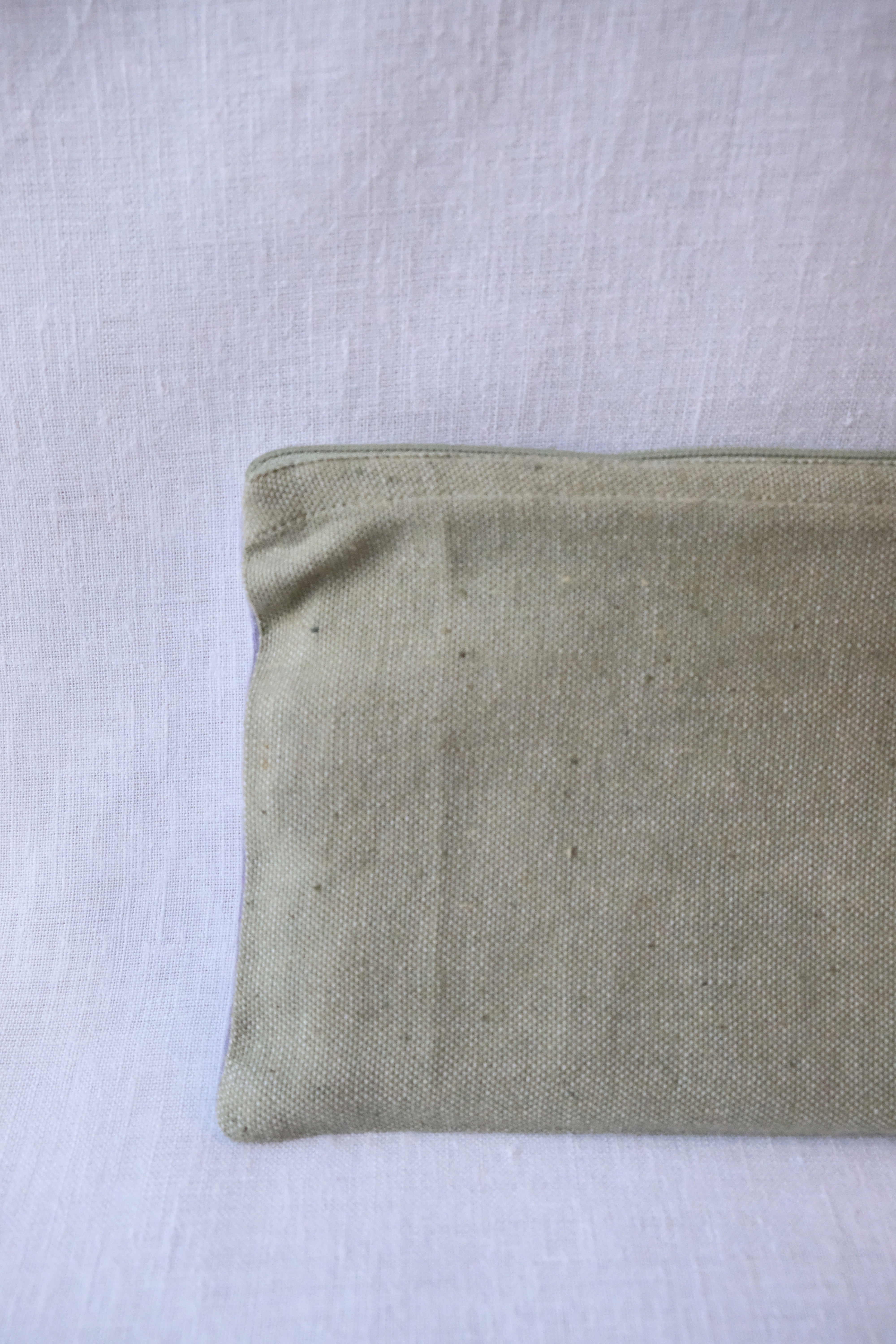 Cotton pouch Thanjavur Lilac/Lime Green