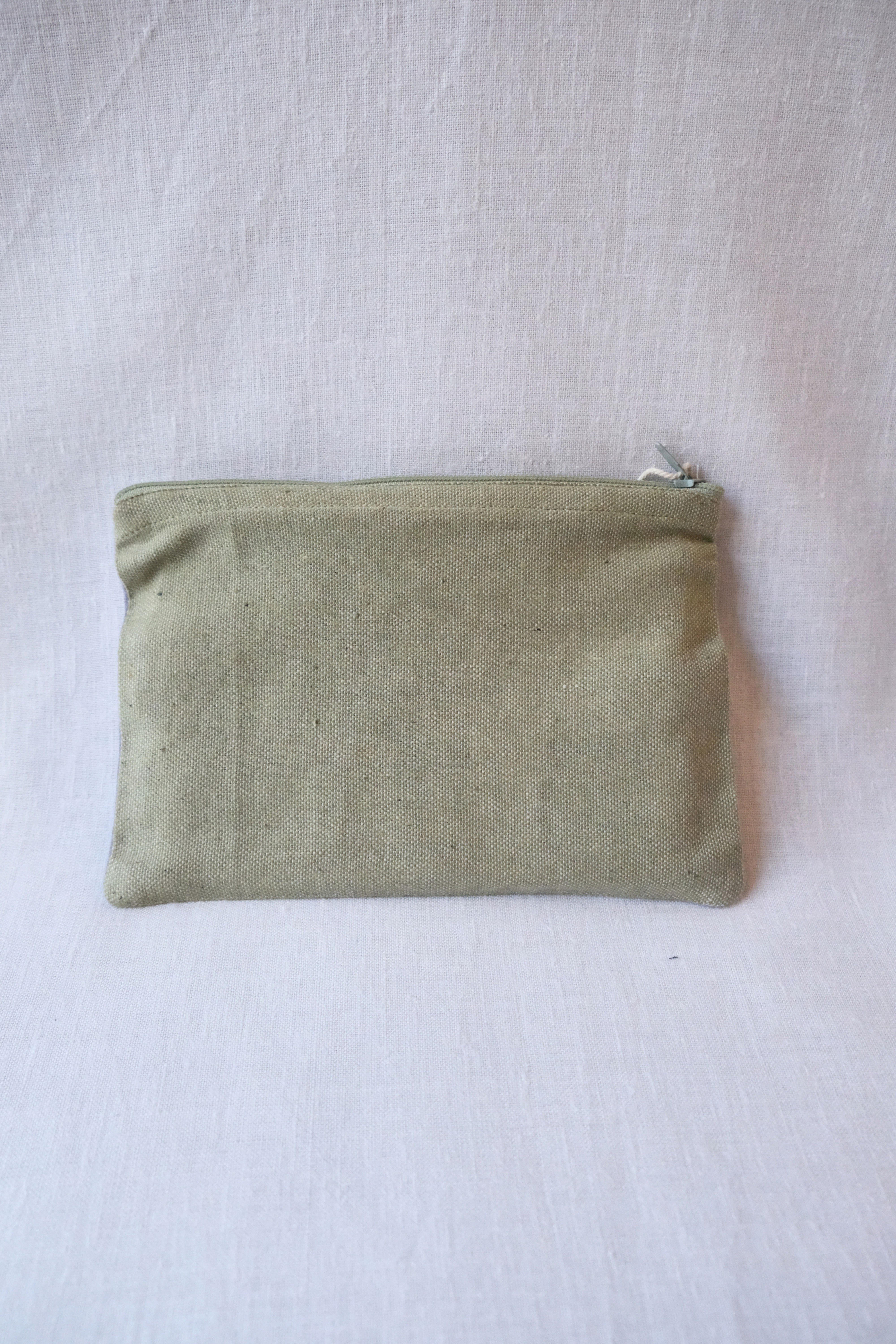 Cotton pouch Thanjavur Lilac/Lime Green