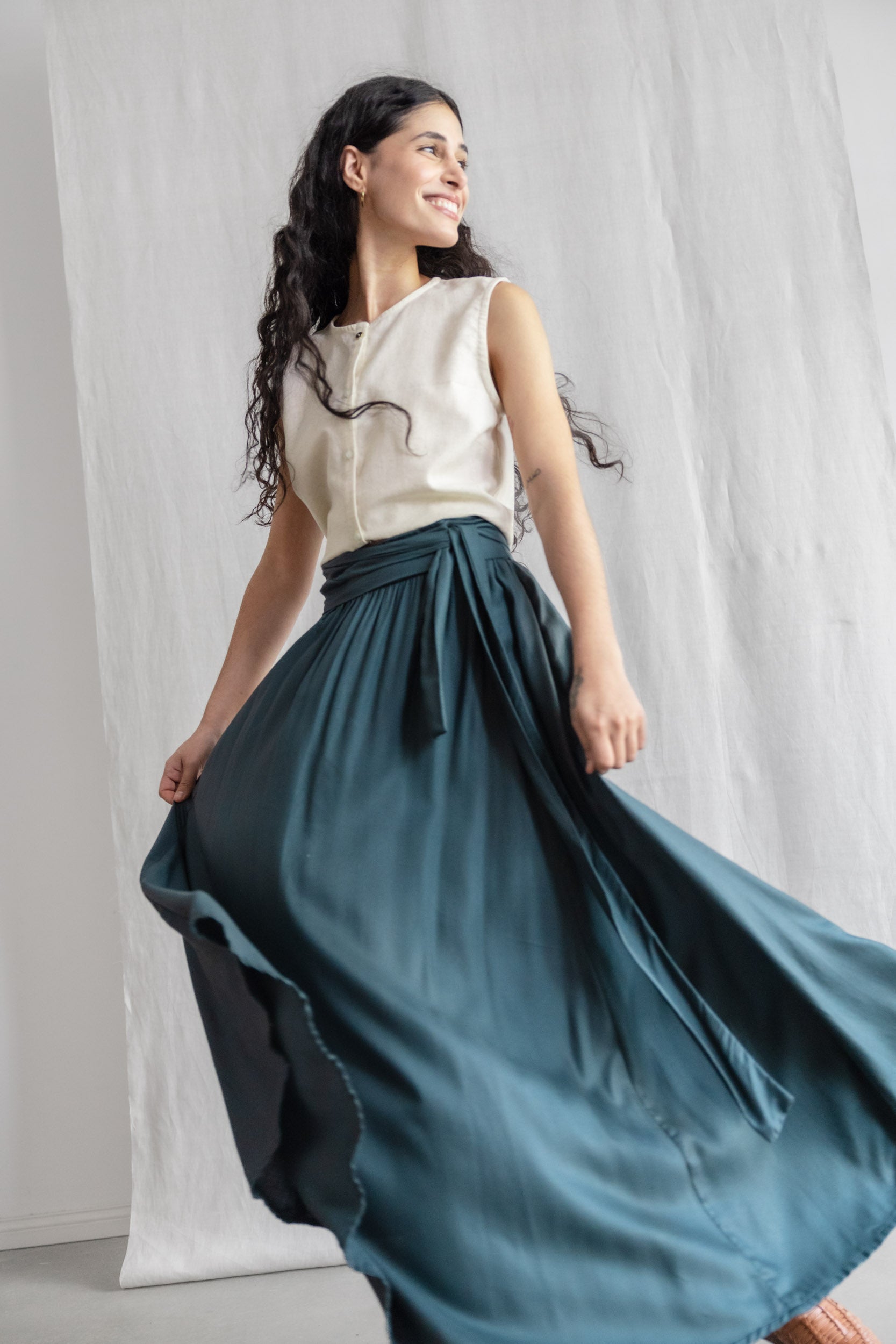 Modal Skirt Sarita Forest Green