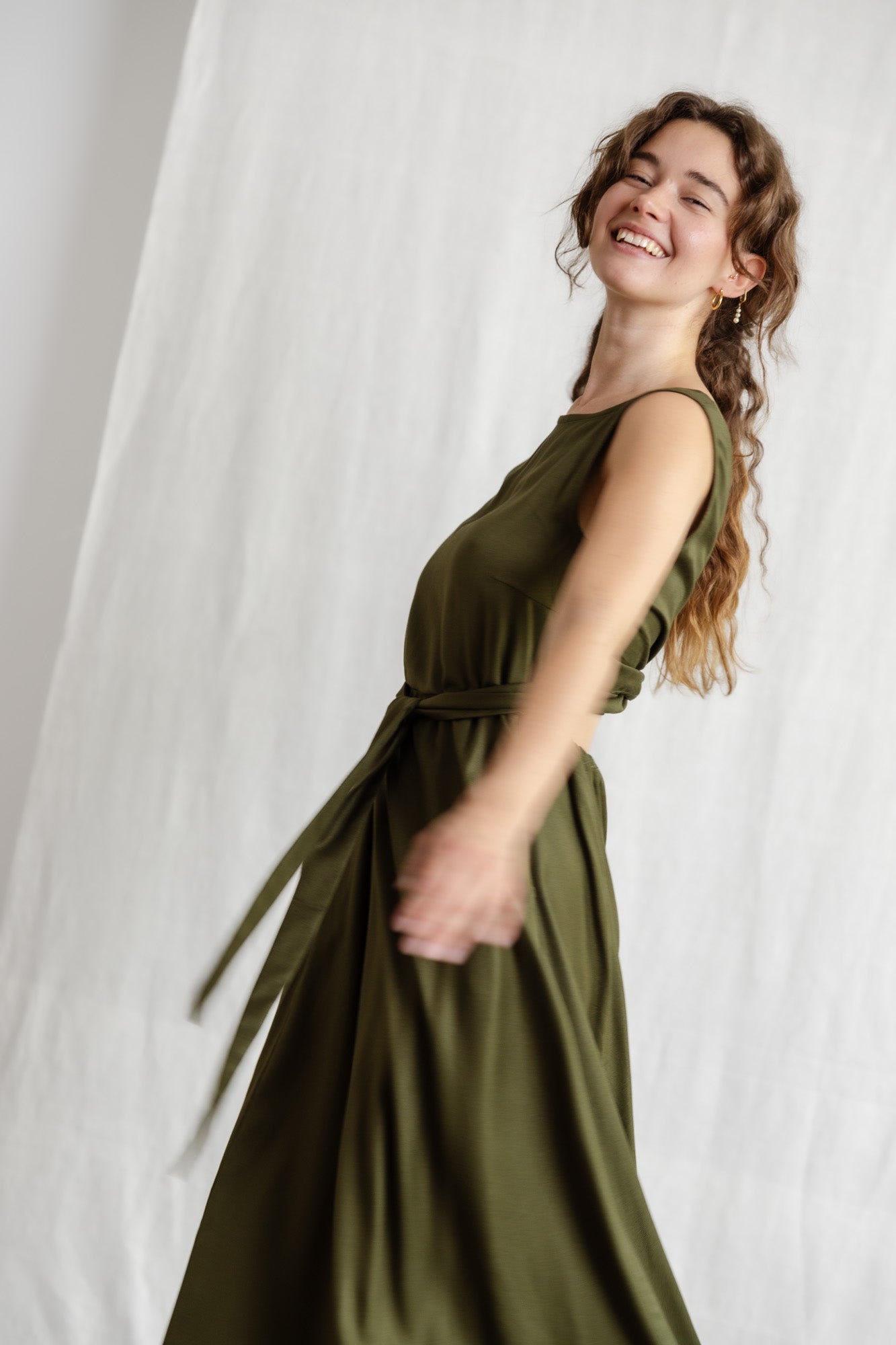 Modal Kleid Khushi Khaki