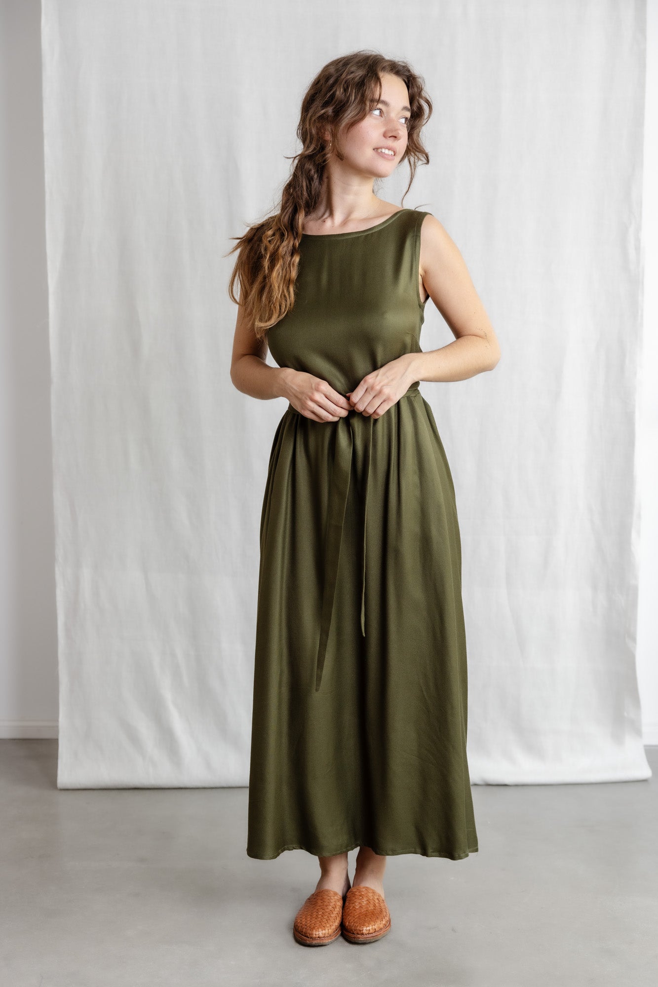 Modal Kleid Khushi Khaki