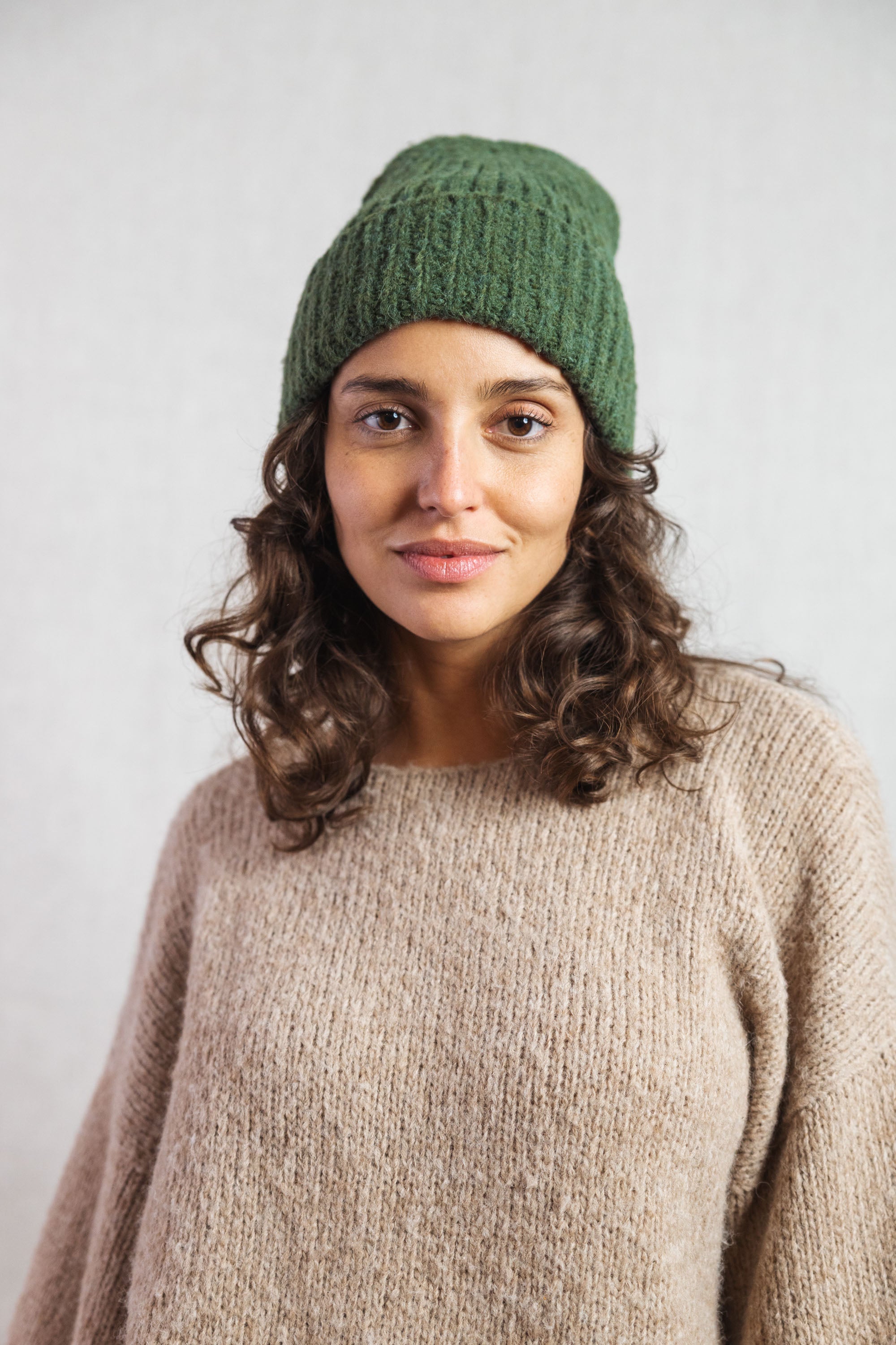 Baby Alpaca Hat Ayacucho Olive