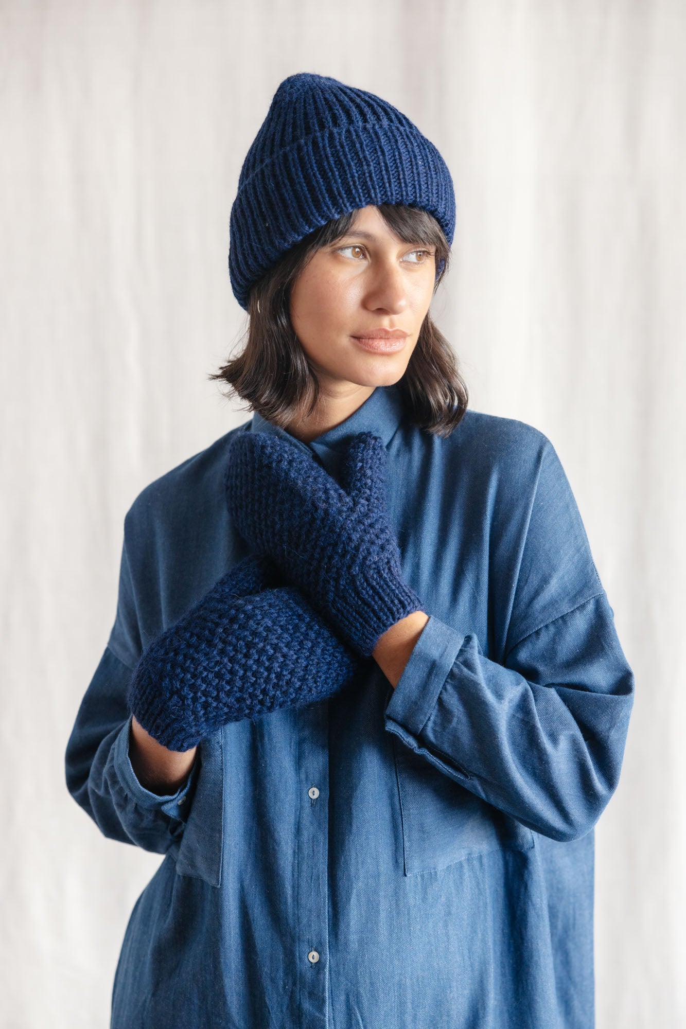 Baby Alpaca Hat Ayacucho Navy