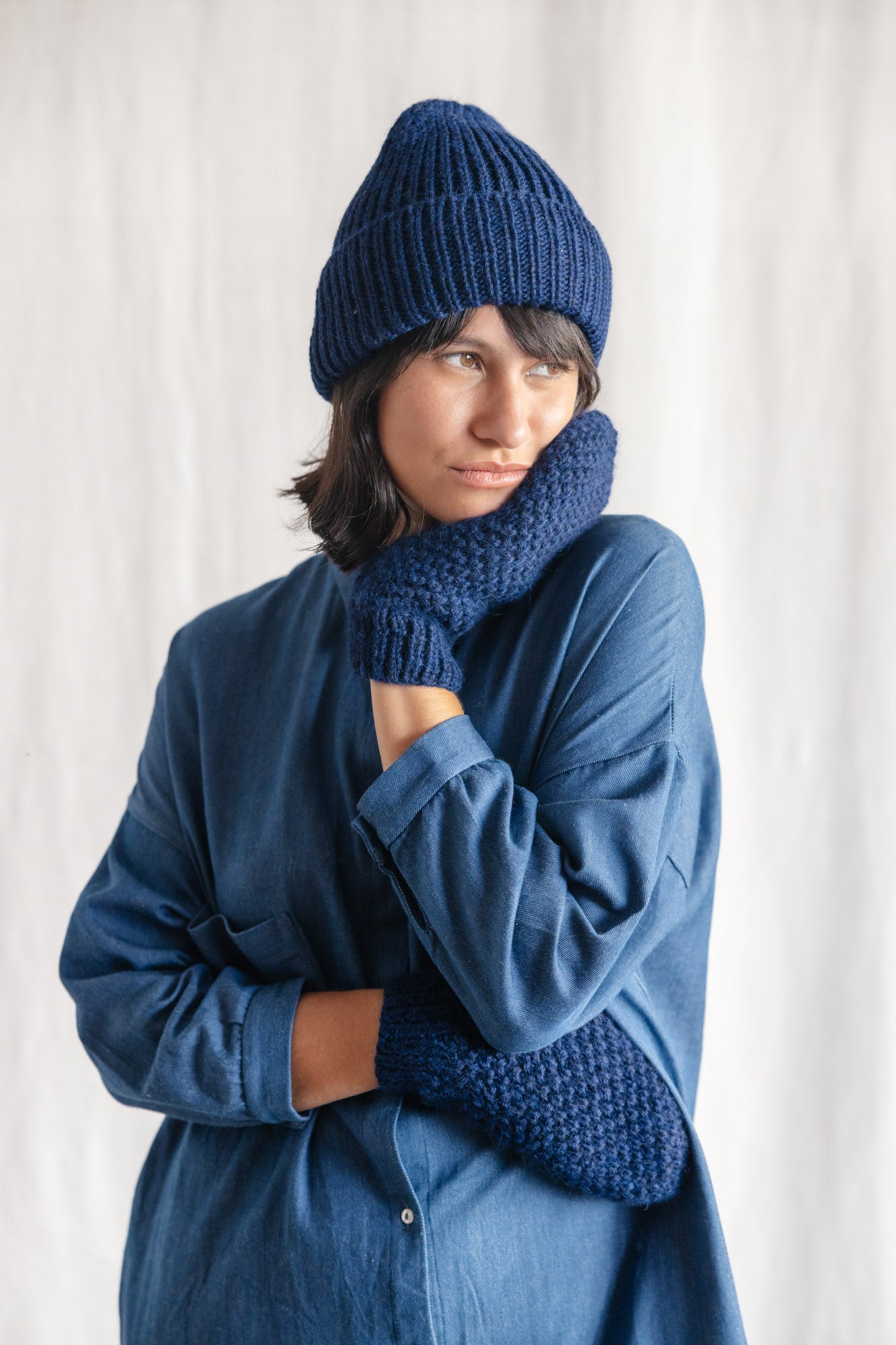 Baby Alpaca Hat Ayacucho Navy