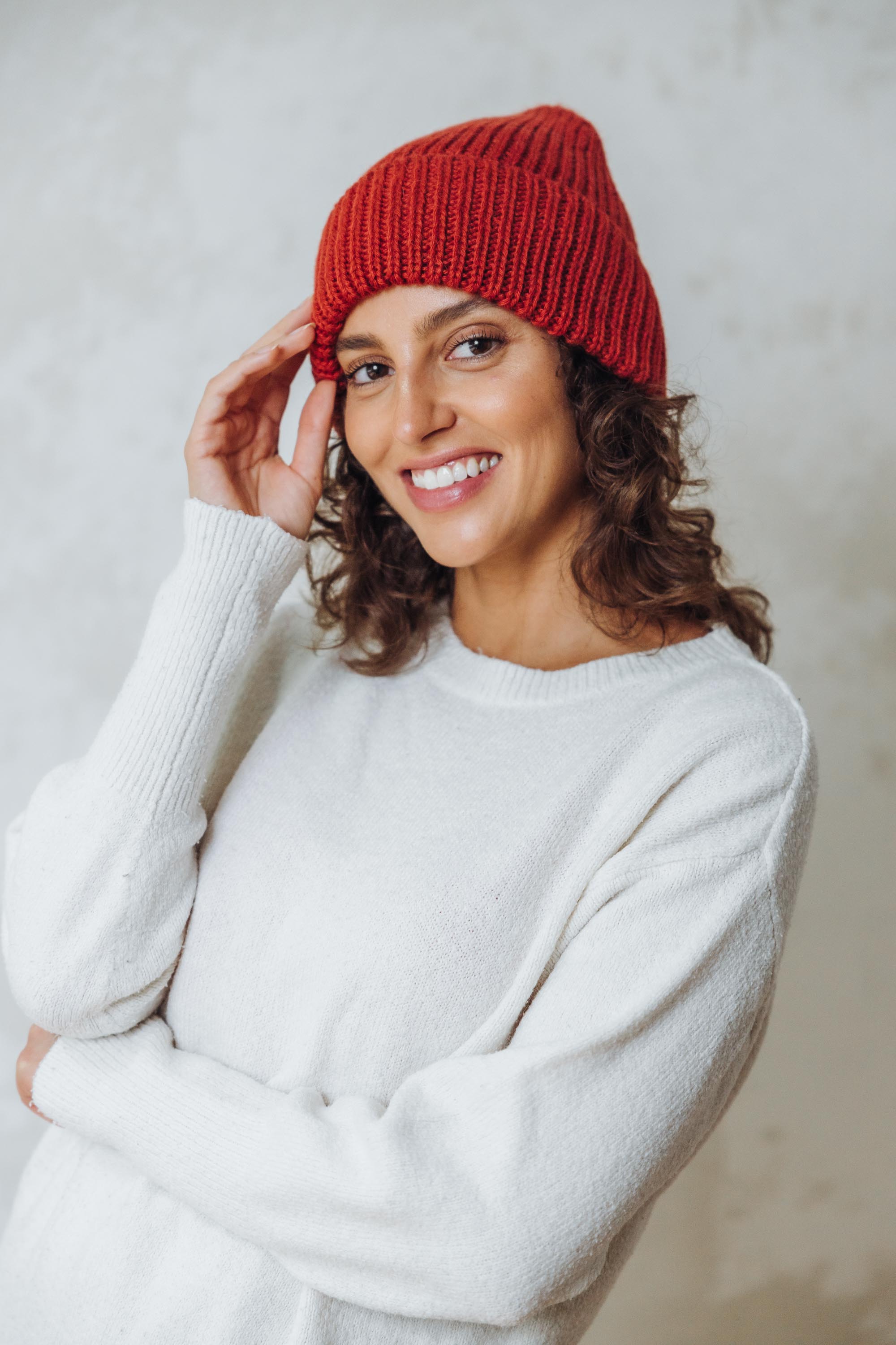 Baby Alpaca Hat Ayacucho Red