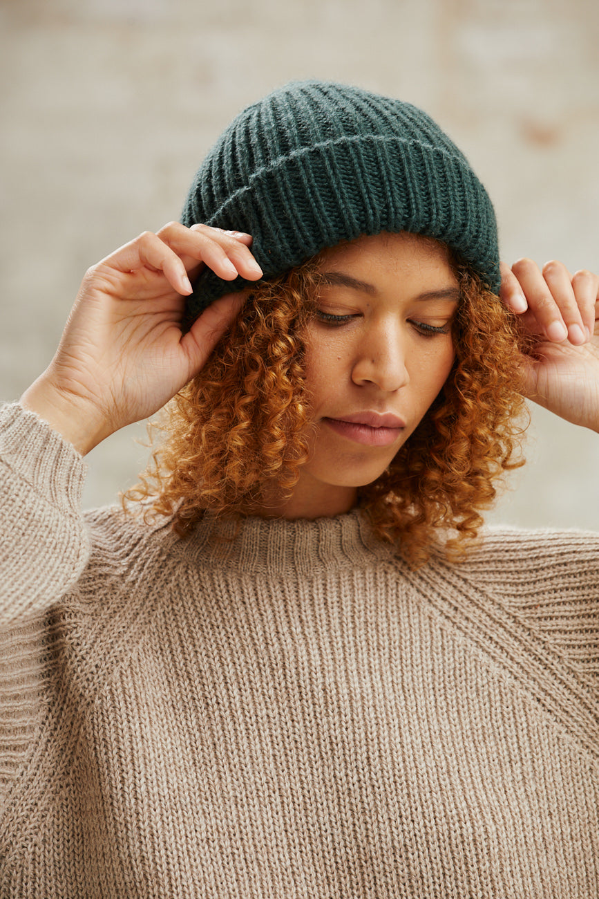 Baby Alpaca Hat Ayacucho Forest Green