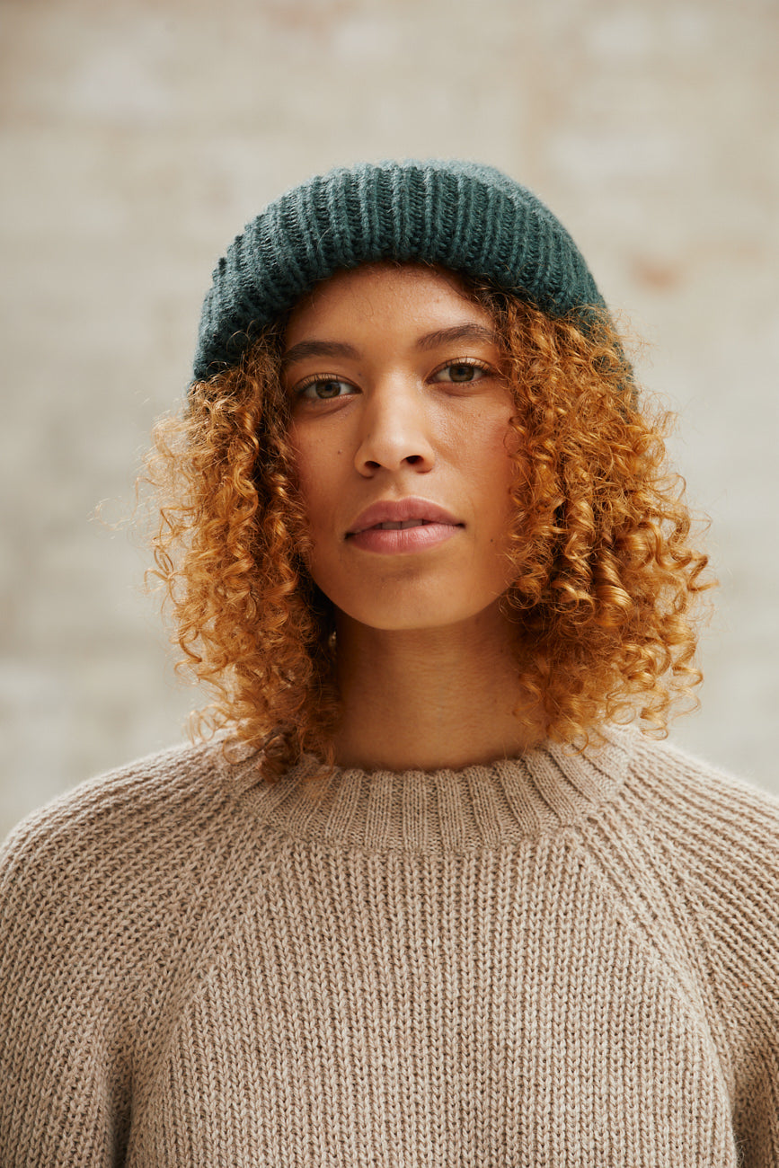 Baby Alpaca Hat Ayacucho Forest Green