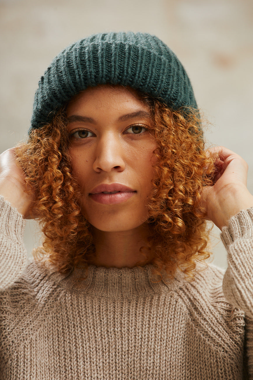 Baby Alpaca Hat Ayacucho Forest Green