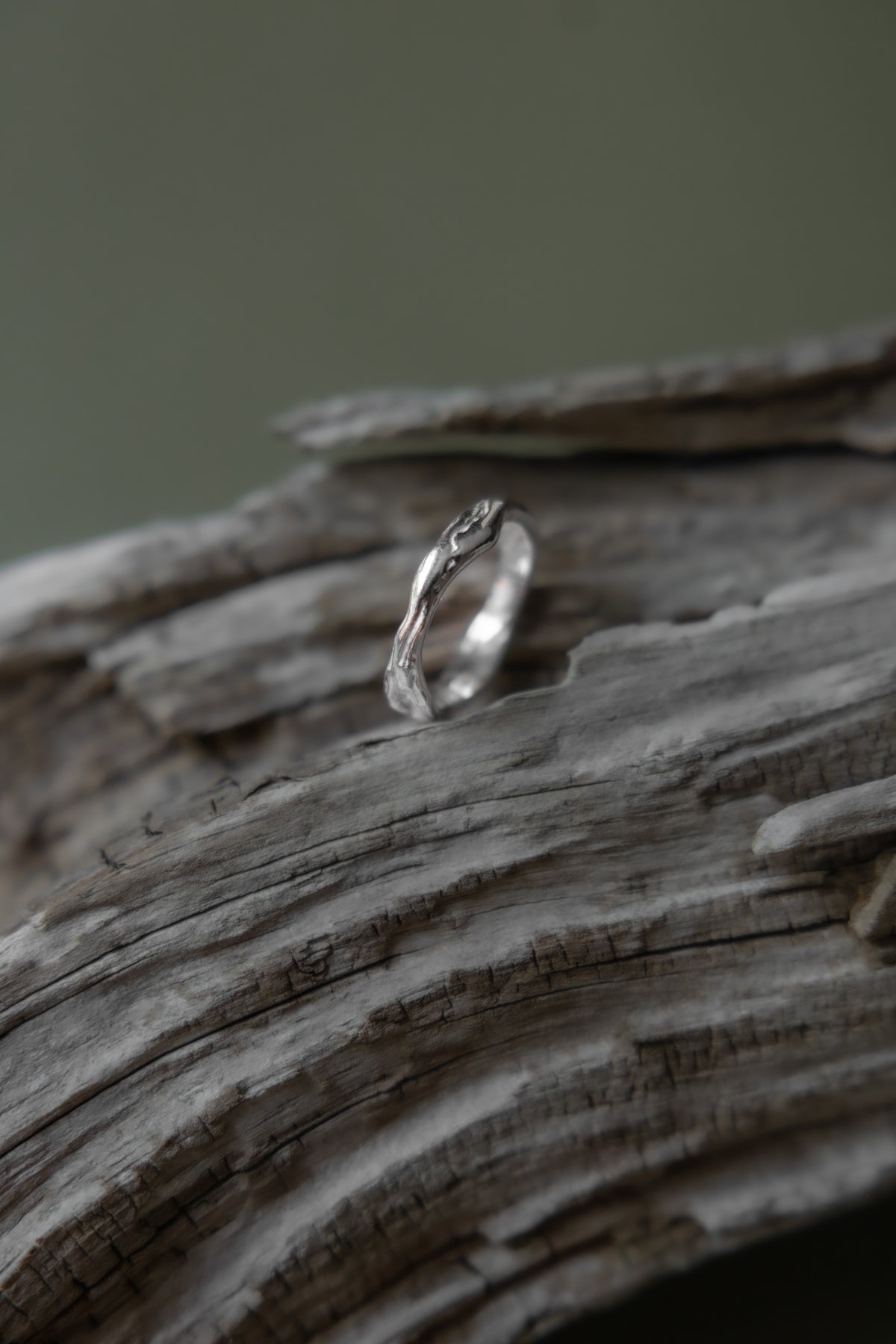 Ring Bunai Silber