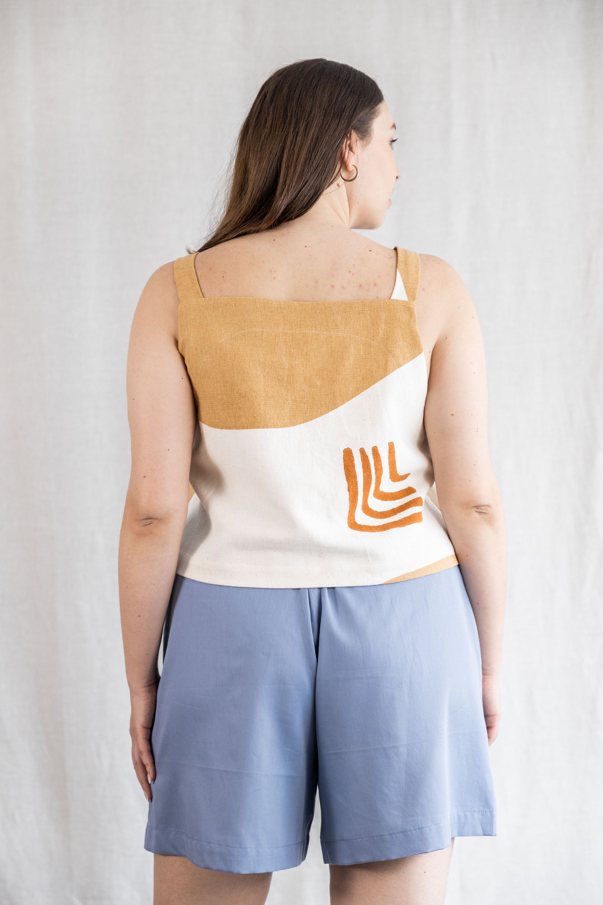 Bio-Baumwoll Shorts Sitaar Satinblau