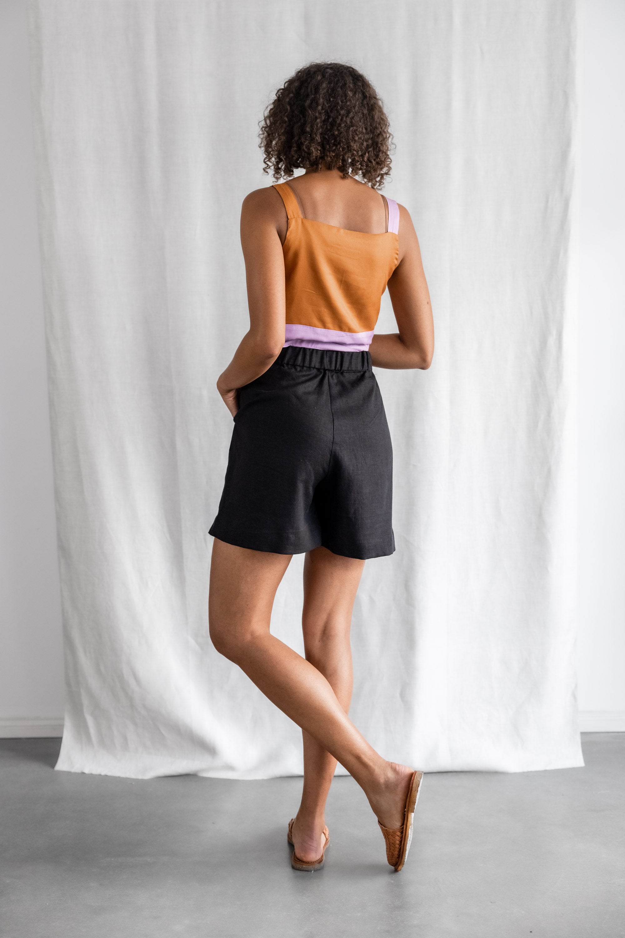 Bio-Baumwoll Shorts Sitaar Schwarz