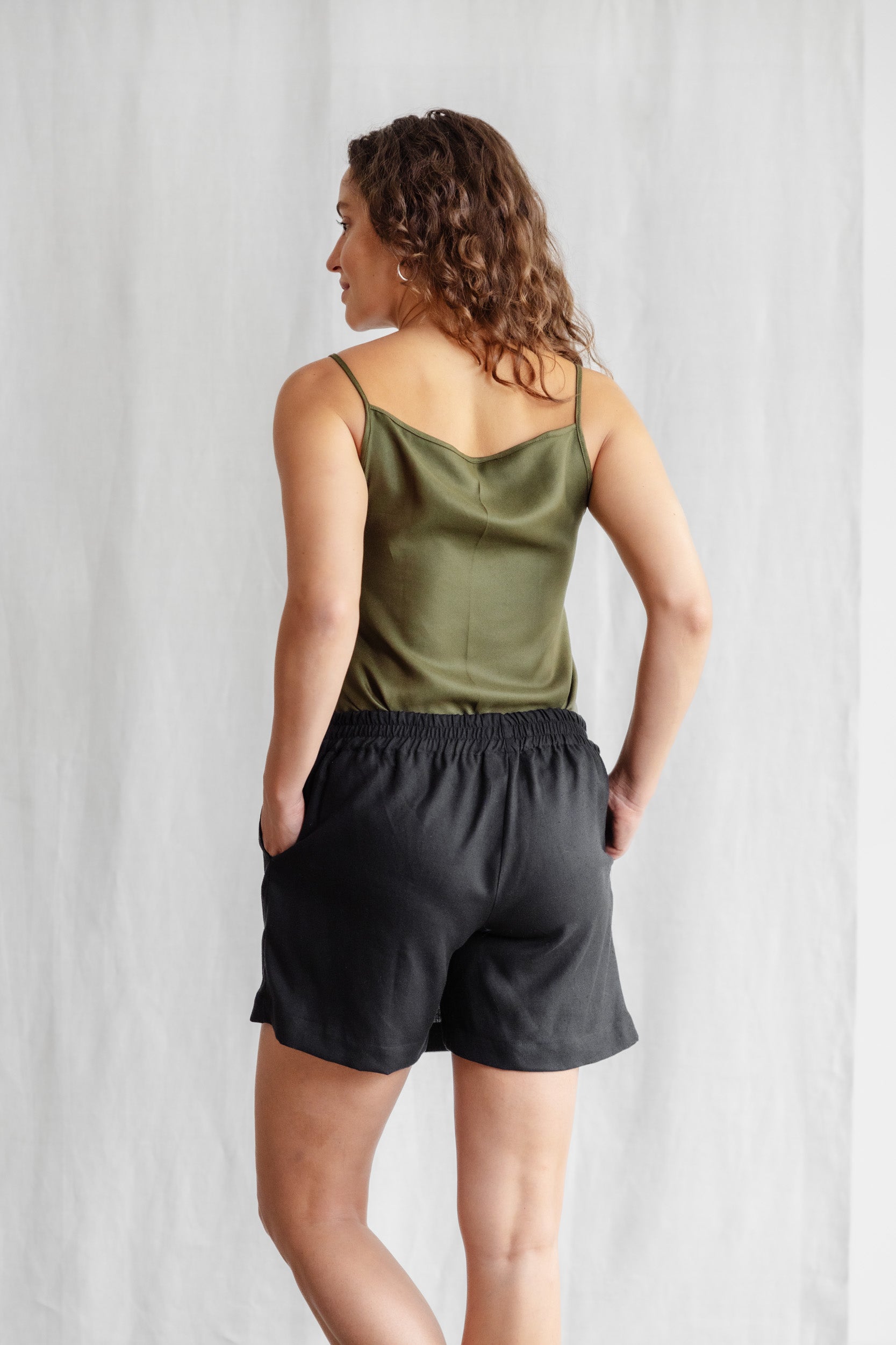 Hemp/Tencel Skort Safiya Black