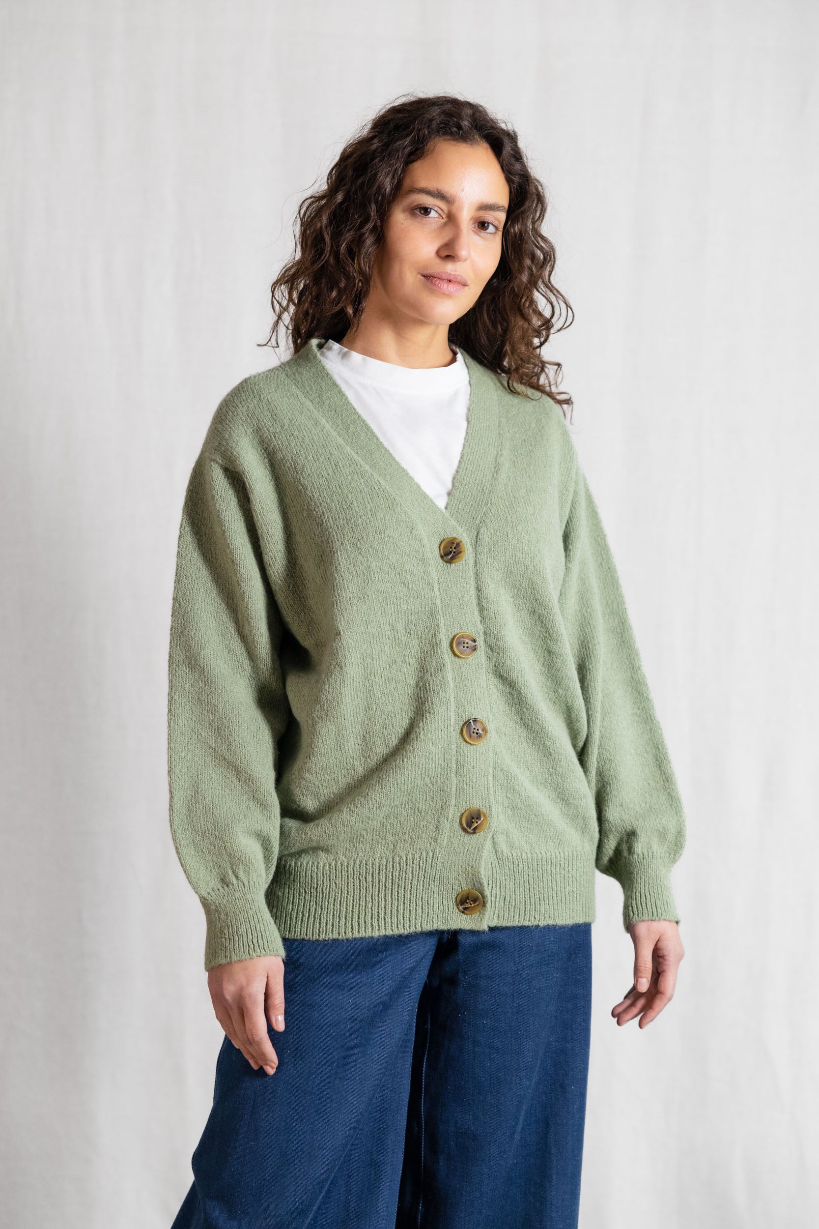 Baby-Alpaka Strickcardigan Iquitos Mint