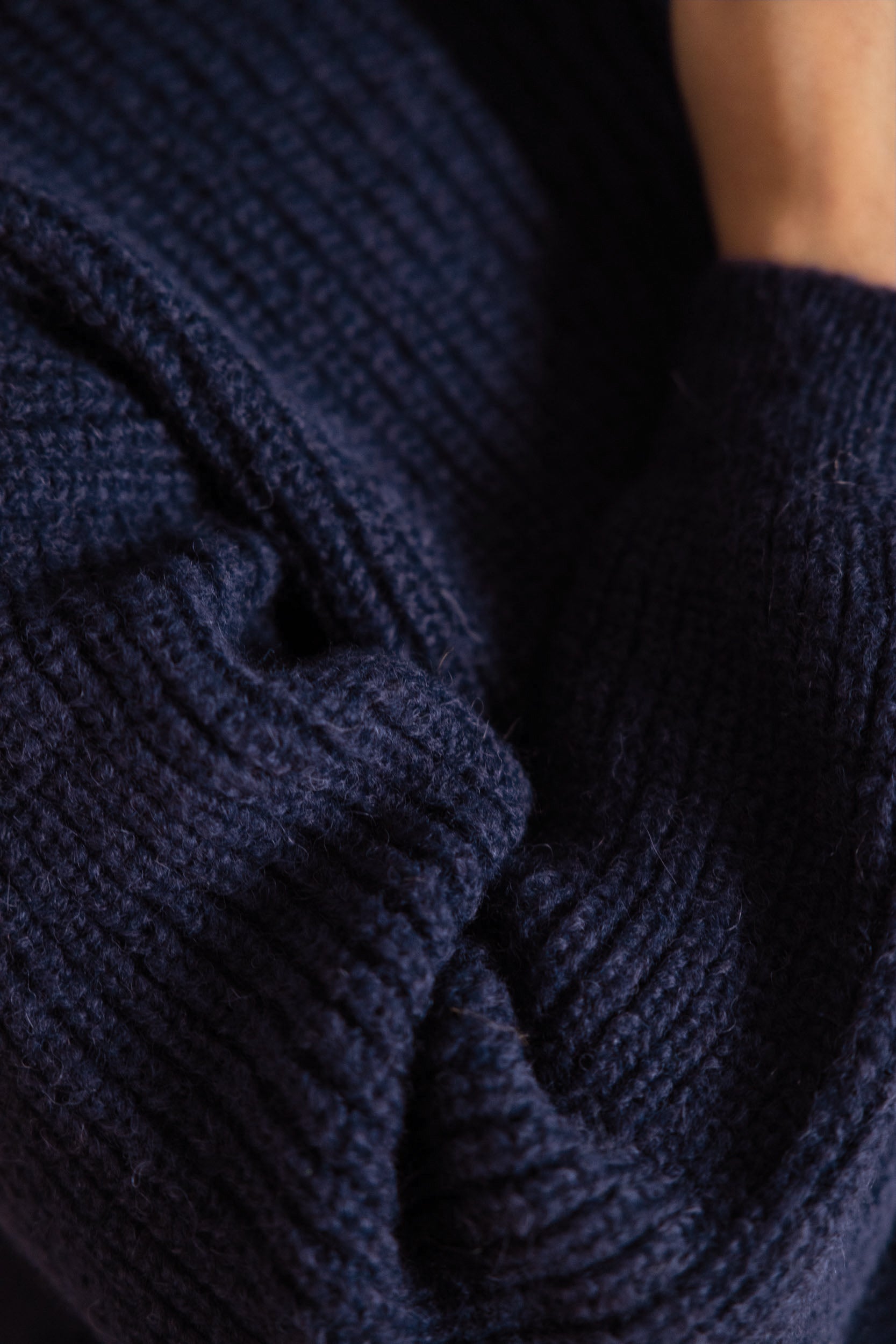 Baby-Alpaka Turtleneck Strickpullover Sabeti Blau