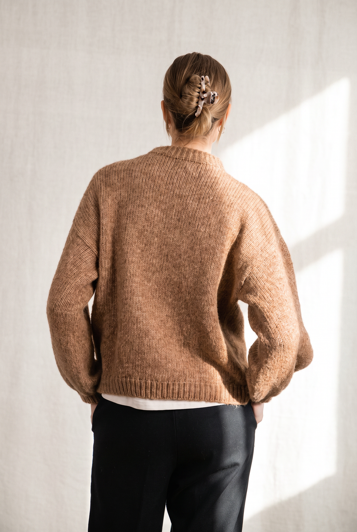 Baby-Alpaka Strickpullover Lupuna Camel
