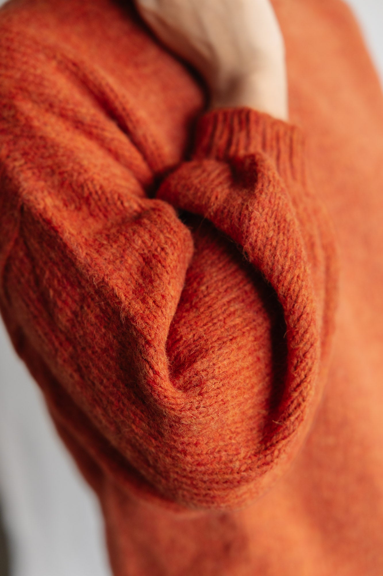 Baby Alpaca Knitted Sweater Lima Rust