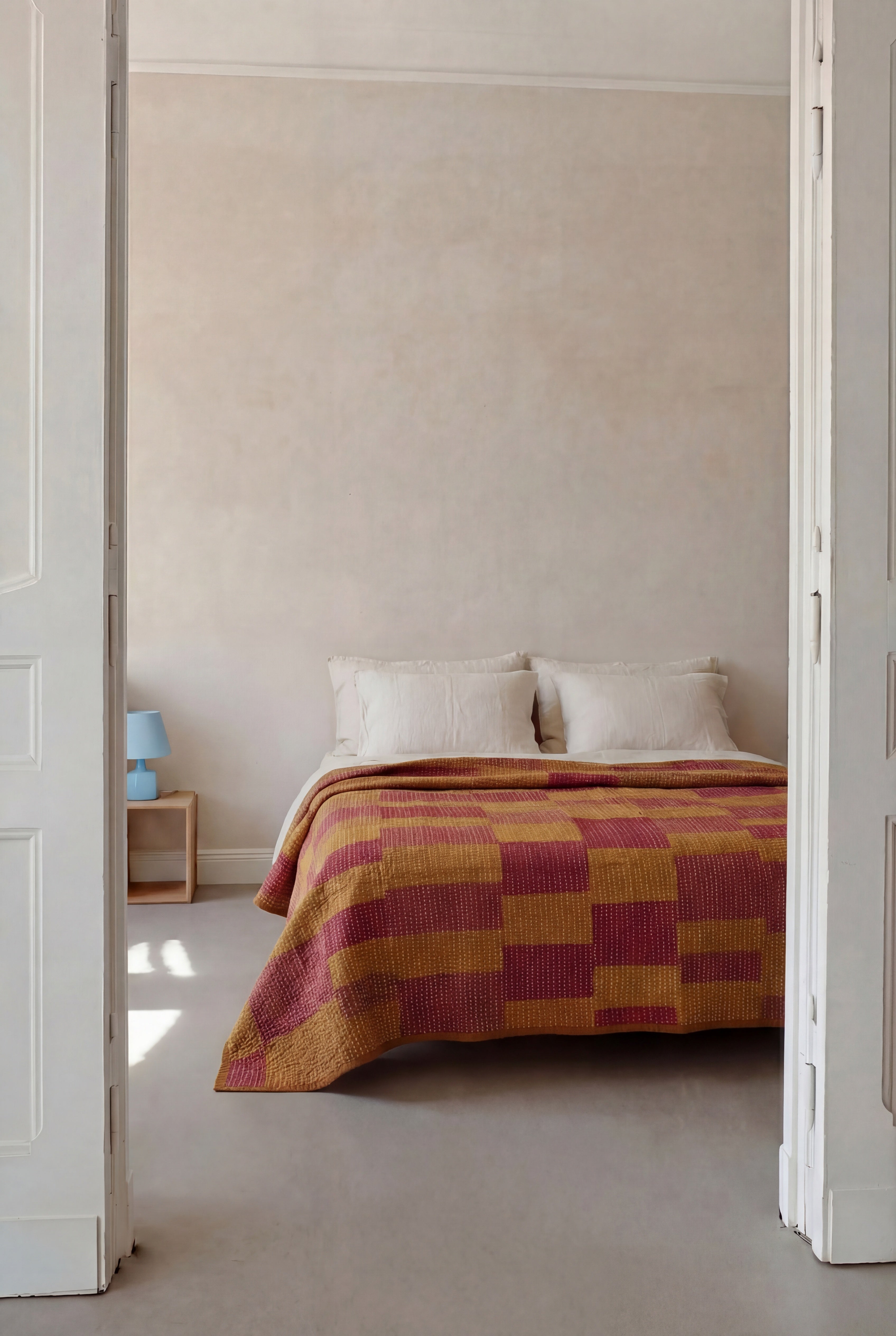 Cotton Patchwork Reversible Bedspread Ghapala Curry