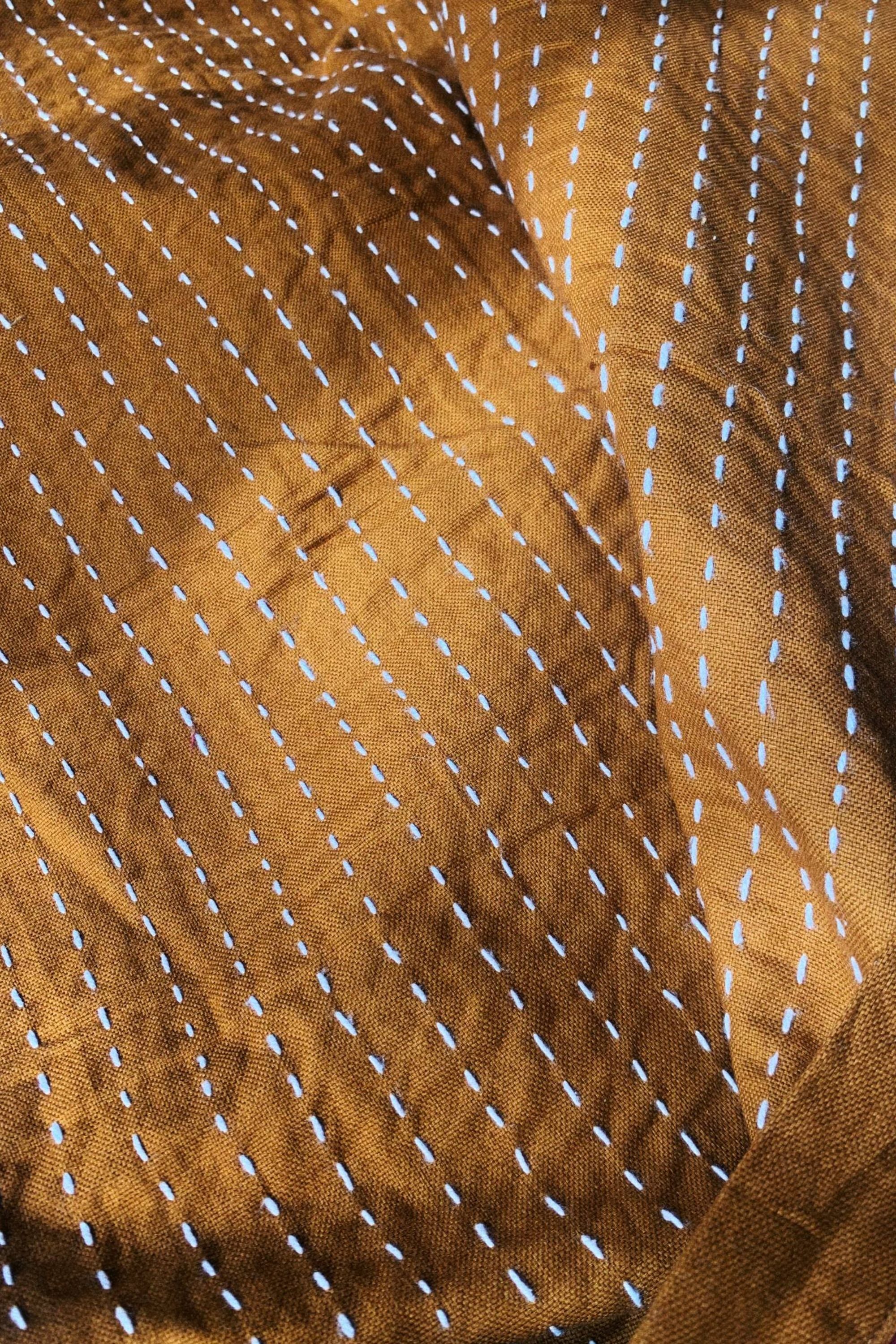 Cotton Patchwork Reversible Bedspread Ghapala Curry