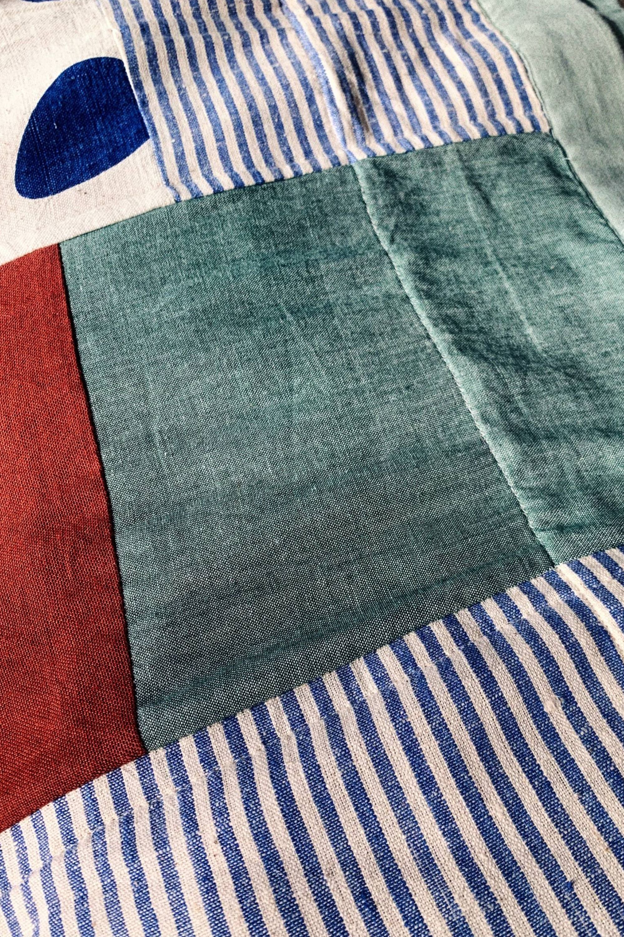 Patchwork Reversible Bedspread Ghapala Colorful