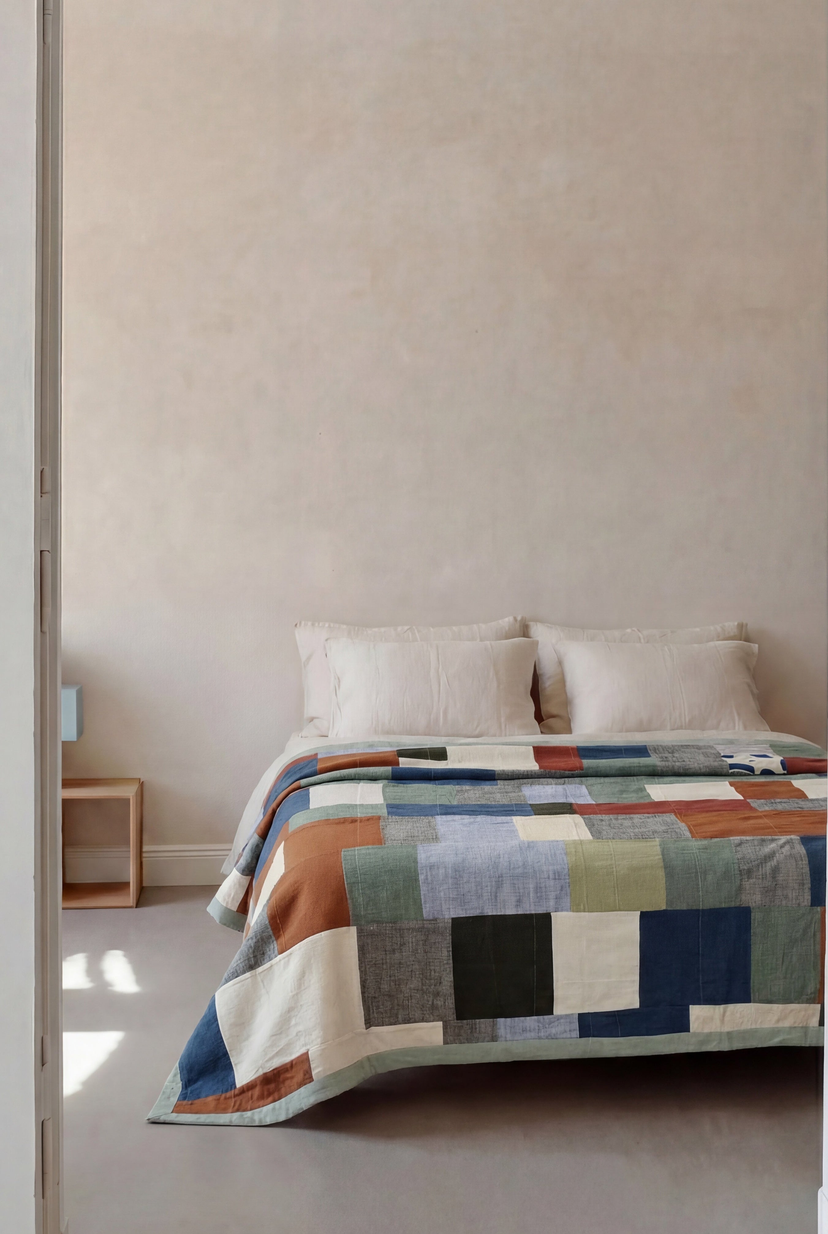 Patchwork Reversible Bedspread Ghapala Colorful