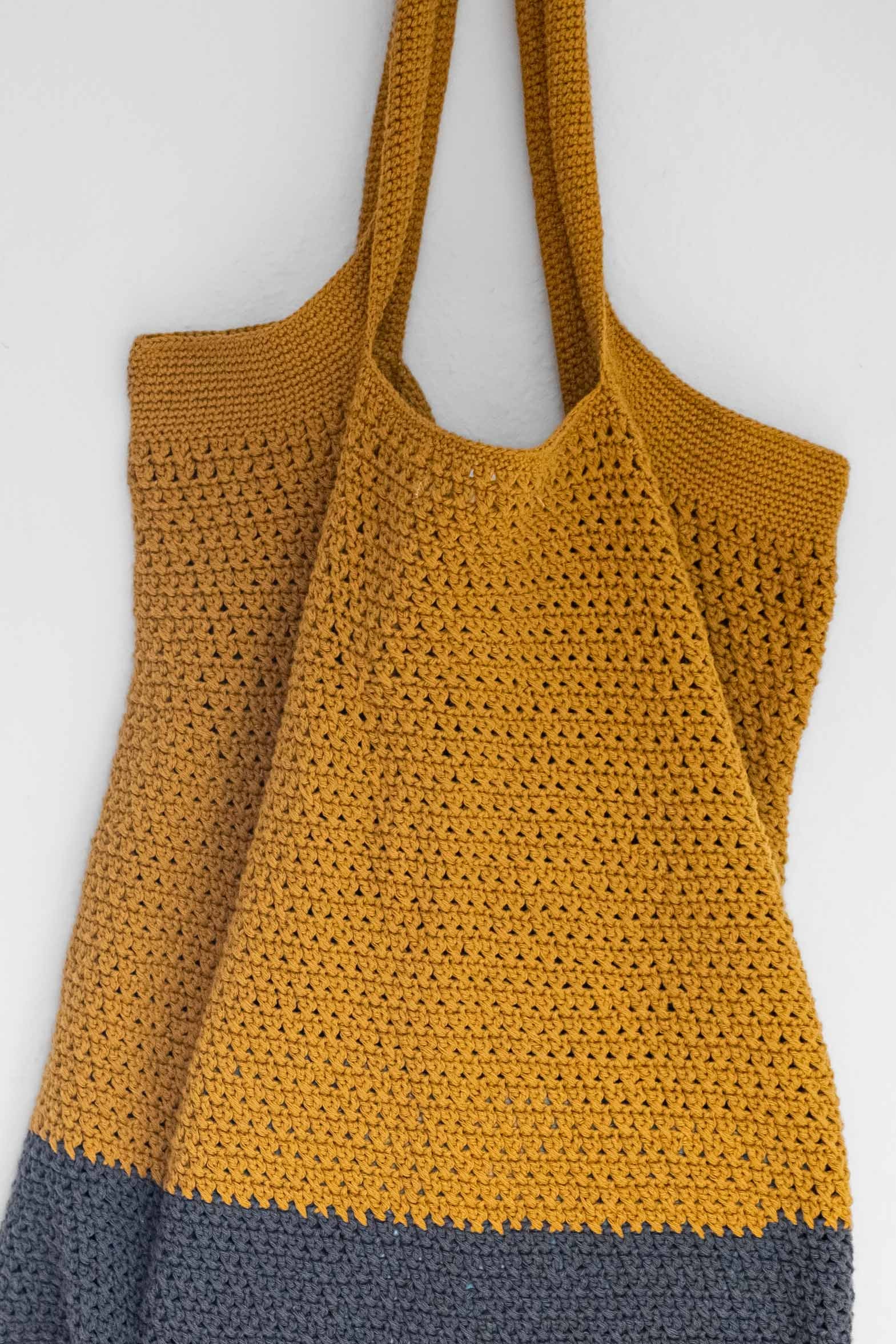 Bio-Baumwoll Shopper Meesu Curry/Grau