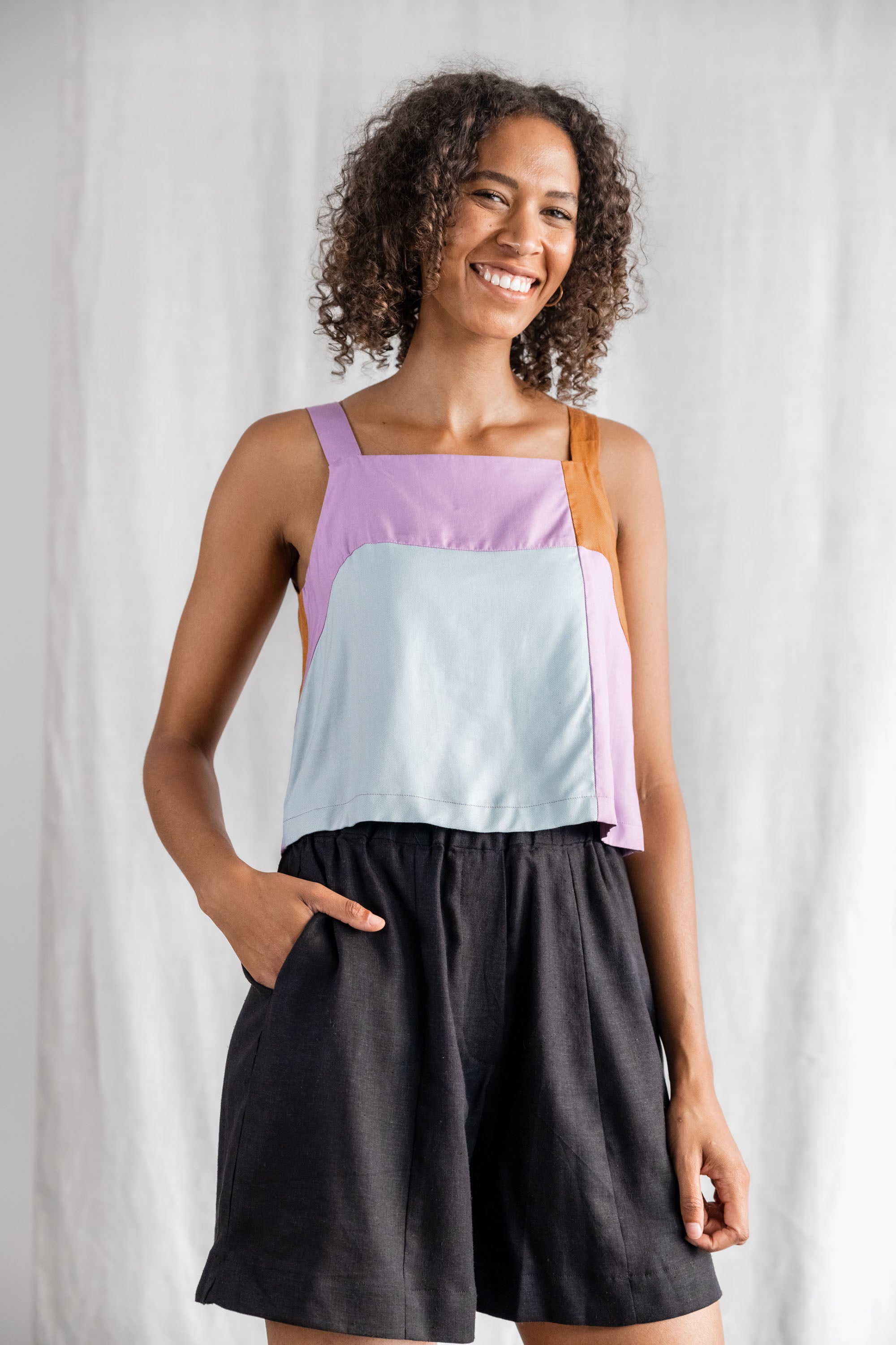 Modal Top Chira Colorblock