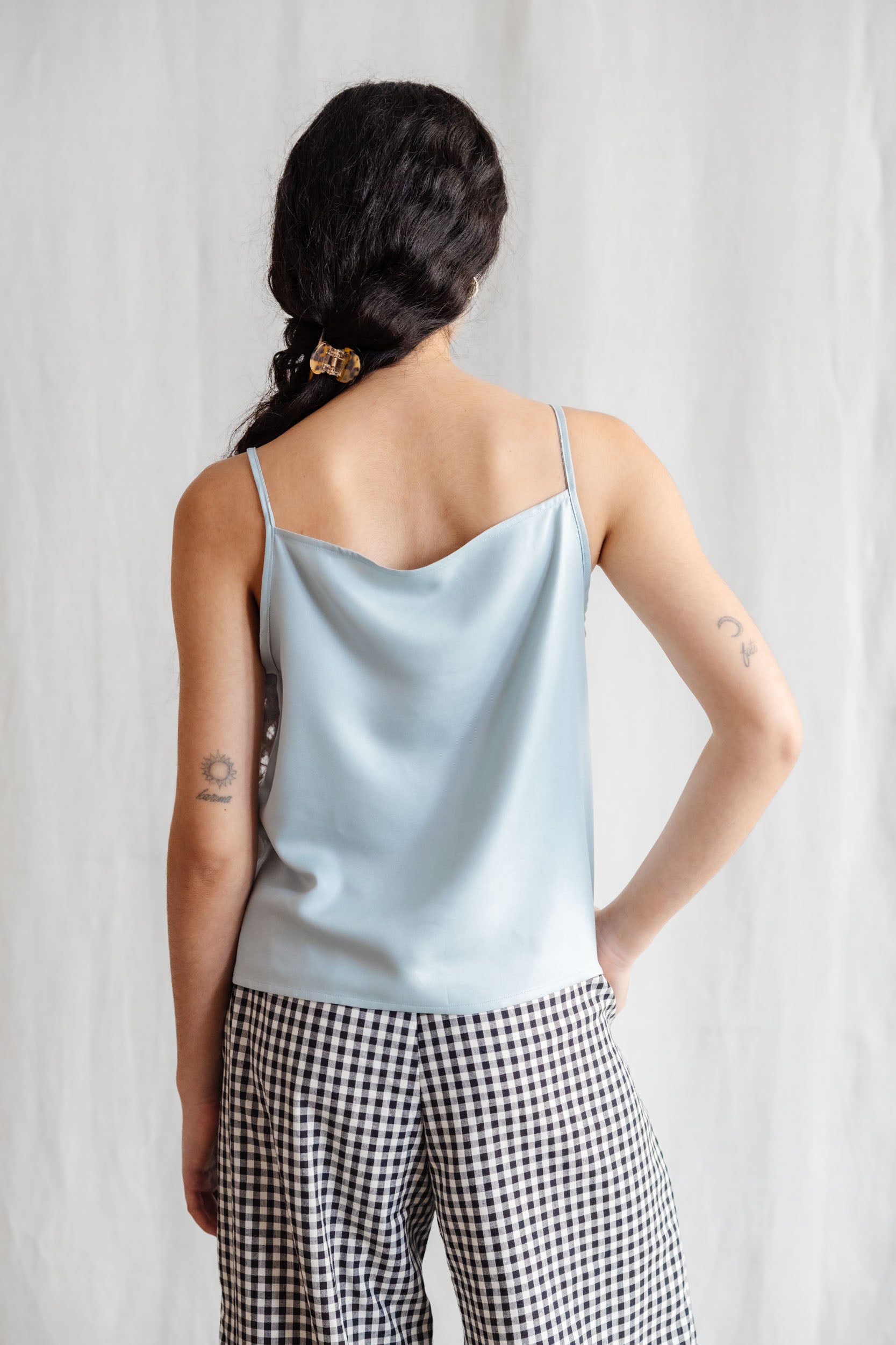 Modal tank top Leyla ice blue