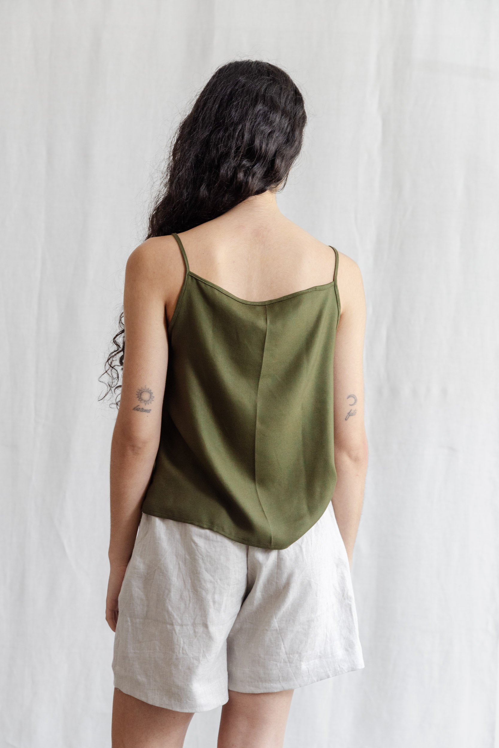 Modal tank top Leela Khaki