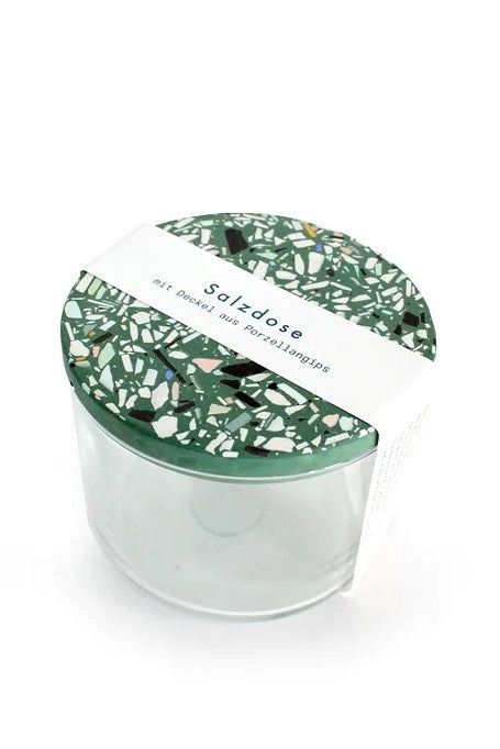 Objet Vague Salt Jar Terrazzo Green