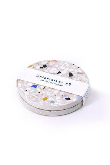 Objet Vague Untersetzer Terrazzo Grau