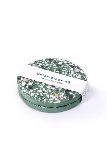 Objet Vague Untersetzer Terrazzo Grün