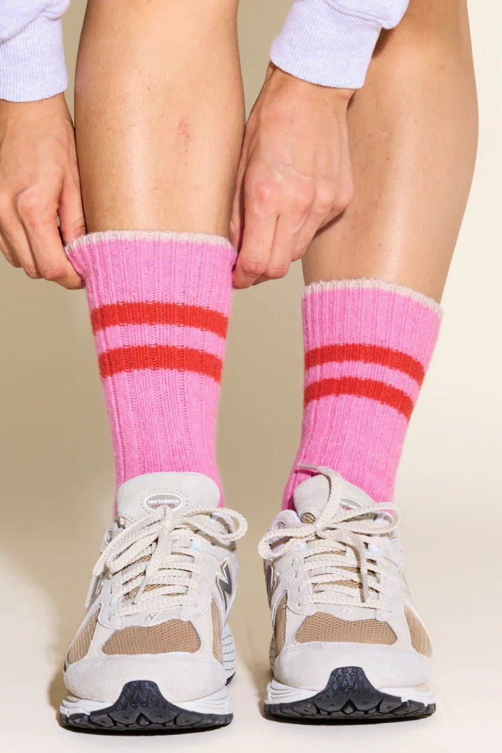 Popeia Woll-Socken Pink